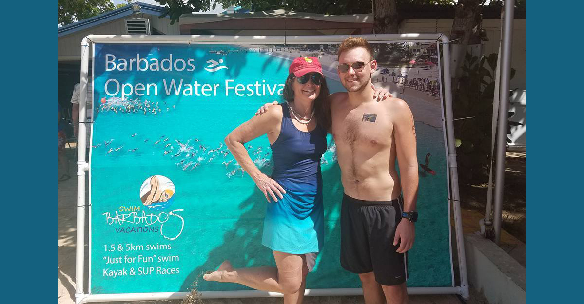 Eney Jones in Barbados Open Water Swim
